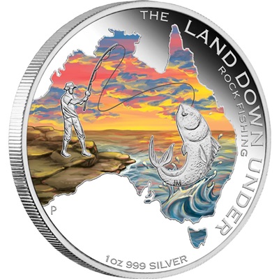 2014 1oz Silver Proof - ROCK FISHING - Click Image to Close